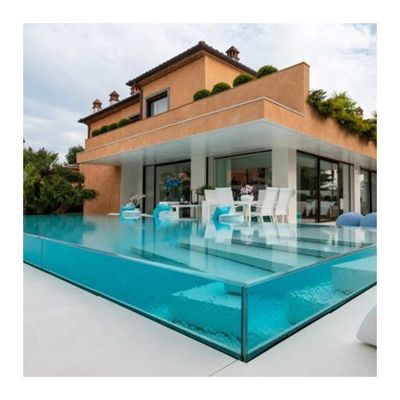 100% puur ruw lucite materiaal PMMA AUPOOL zwembadglas met acrylpaneel
