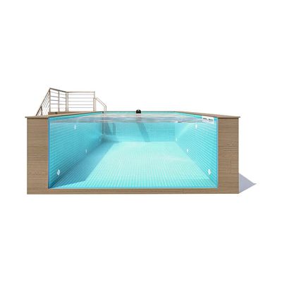 Transparante acrylcontainer zwembad 30-950 mm Dikte 1,2 g/cm3 Dichtheid