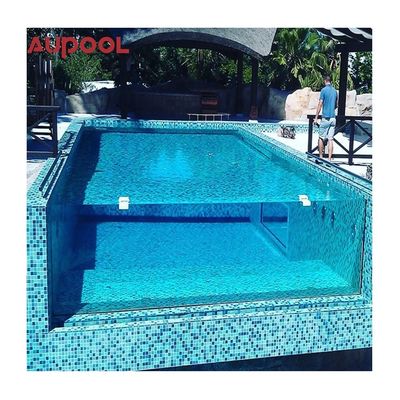 AUPOOL CE-goedgekeurd groot buitenzwembad met PMMA acryl met luchtpomp accessoires