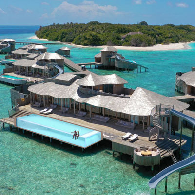 Duidelijk aanpasbaar glasvezel modulair boven de grond zwembad voor Trendy Island Resort Villa