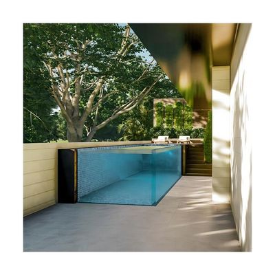 Buitengebied boven de grond Infinity zwembad Glasvezel Lucite Acryl Dichtheid 1,2 g/cm3