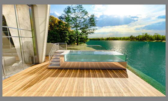 Fitness zwembad eindeloos zwembad Container zwembad Spa zwembaden Edelstaal zwembad