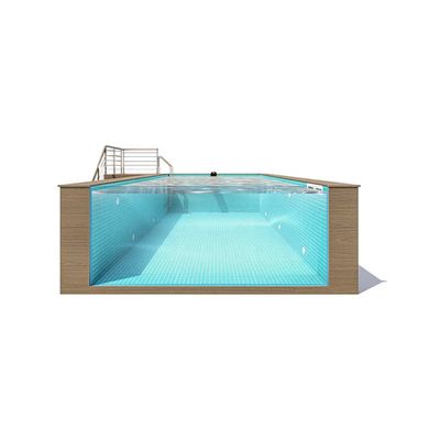 Doorzichtig huishoudelijk pool met constante temperatuur voor sportscholen en andere formaten