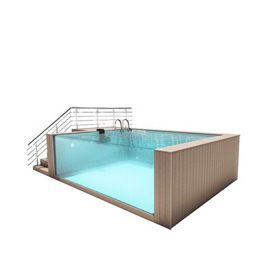 Doorzichtig huishoudelijk pool met constante temperatuur voor sportscholen en andere formaten