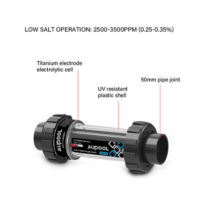 120-360 ml/h Sod.Hypo.Equivalent Zoutwater elektrolyse chlorineerapparaat voor zwembad