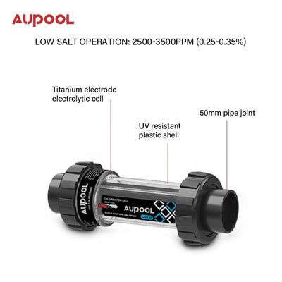 15-45 g Chloor Uitvoer Zout Chloor Generator AUPOOL 2 in 1 Voor openbaar zwembad