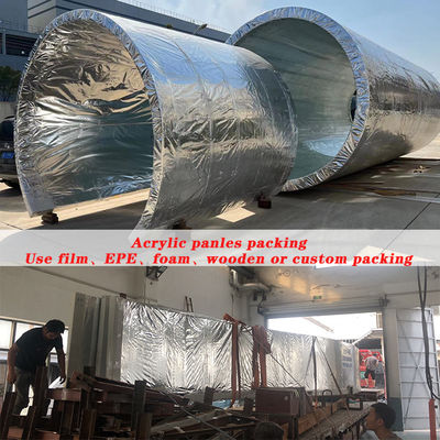 Transparante, heldere, oneindige acrylwand, buitenzwembad van polyester voor gezinsplezier