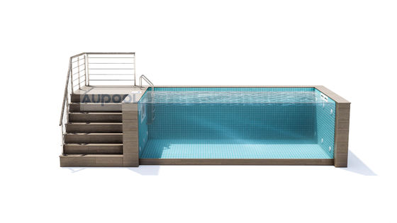 Gemakkelijk te installeren Carbon Fiber Board FRP Composite Material Inner Tank Zwembad Voor Hotels Fitnesscentra