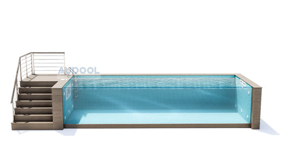 Gemakkelijk te installeren Carbon Fiber Board FRP Composite Material Inner Tank Zwembad Voor Hotels Fitnesscentra