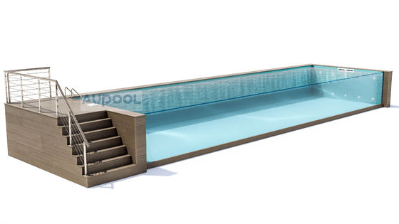Onovertroffen Infinity Transparent Finish zwembad voor Hotels Scholen Sanatoriums en sportscholen
