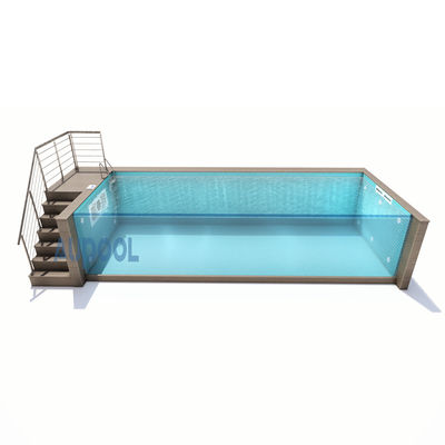 Buitenglanke doorzichtige glasvezel acrylglas zwembadpanelen voor ondergrondse en bovengrondse zwembaden