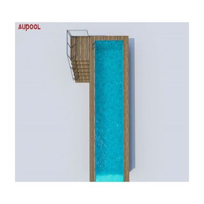 Acrylplaat Aupool Frame zwembad met jade ingelegde marmeren oppervlakte materiaal