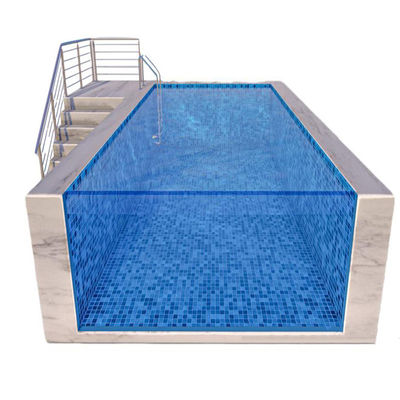 Doorzichtig Infinity Pool gemaakt van 100% puur Lucite materiaal voor hotels scholen en sportscholen