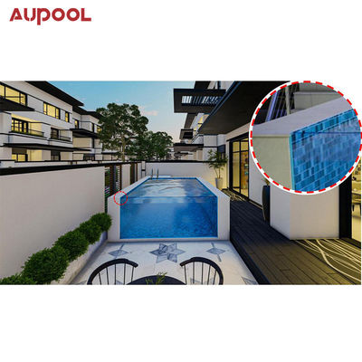 Doorzichtig Infinity Pool gemaakt van 100% puur Lucite materiaal voor hotels scholen en sportscholen