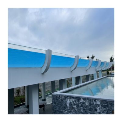 Gemakkelijk te installeren AUPOOL 50mm helder dik acryl glas voor een aangepast zwembad