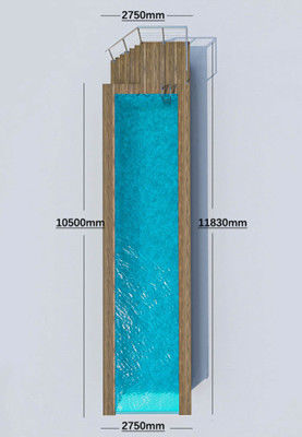 24m3 zwembad watercapaciteit Acryl zwembad Glaswanden met een dikte van 90 mm