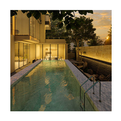 Hoge lichttransmissie 92,5% Lucite Acrylic Prefab Pool voor hotel achtertuin