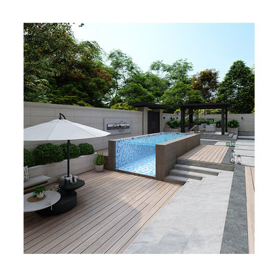 Hoge lichttransmissie 92,5% Lucite Acrylic Prefab Pool voor hotel achtertuin