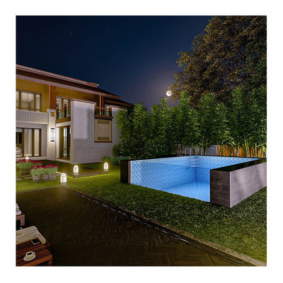 Lucite Acrylic boven de grond modulaire container thuis zwembad met doorzichtige muur venster ontwerp
