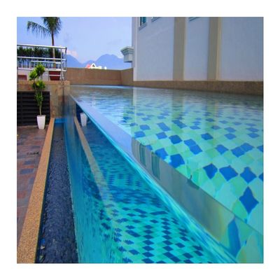 Infinity Pool Glas Glasvezel Lap Pool Intex Crystal Blue Polyester zwembad