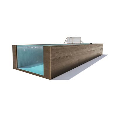 Buitenzwembad van glasvezel met een hoge doorschijnendheid van 92,5% en een helder/transparant ontwerp