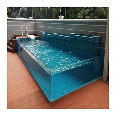 1.20 g/cm3 Dichtheid Glasvezel Liner Doorzichtig Acryl Panel l Buitenzwembad