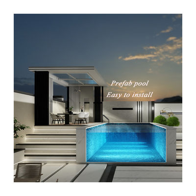 Custom Outdoor Living Solution Prefab houten villa met acryl zwembad in India