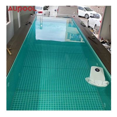 Snijdienst Staalstructuur Prefab Pool met 100 mm Acryl Venster van AUPOOL OEM