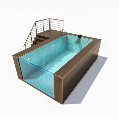 AP-2000 Prefab Pool voor over de grond zwemmen in 20 ft 40 ft scheepvaartcontainer