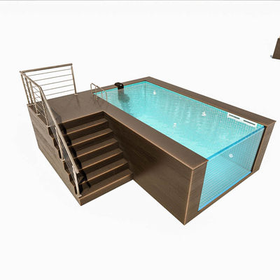 AP-2000 Prefab Pool voor over de grond zwemmen in 20 ft 40 ft scheepvaartcontainer