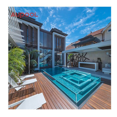 100% geïmporteerde Lucite PMMA Acryl Shell Glasvezel Swim Spa voor buitenzwembad