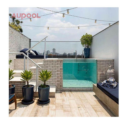 100% geïmporteerde Lucite PMMA Acryl Shell Glasvezel Swim Spa voor buitenzwembad