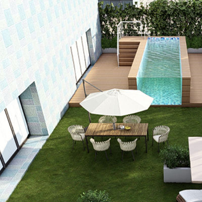Achtertuin zwembad Prefab acryl zwembad voor villa glasvezel boven grond zwembaden