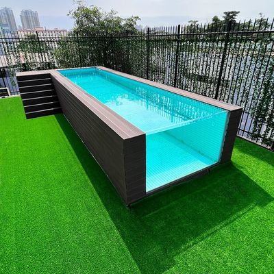 Gezinszwembad Prefab acrylpaneel boven de grond zwembad met eindeloze training machine