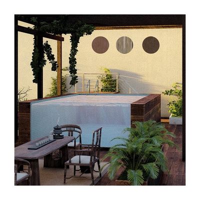 Gemakkelijk te installeren Acryl plexiglas prefab zwembad met snelle montage