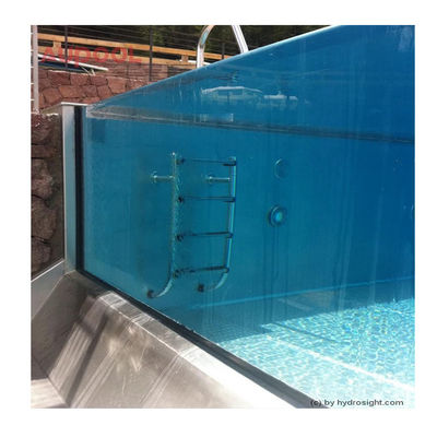 7.8M rechthoekige grote familie glasvezel Spa Outdoor Infinity Fiberglass zwembad
