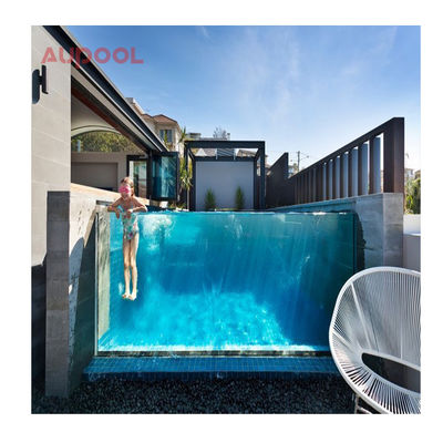 7.8M rechthoekige grote familie glasvezel Spa Outdoor Infinity Fiberglass zwembad
