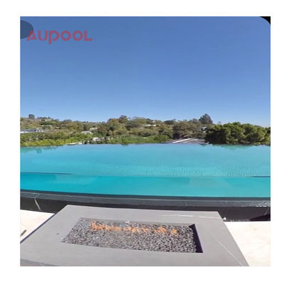 7.8M rechthoekige grote familie glasvezel Spa Outdoor Infinity Fiberglass zwembad