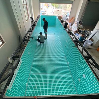 AUPOOL Prefab zwembad Acrylpaneel venster en tegenstroom met Fliter pomp