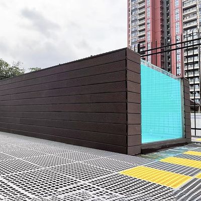 Gemakkelijk te installeren 40 voet container zwembad met acryl venster en bubbelbad