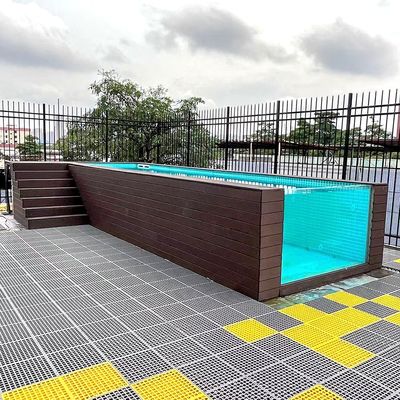 8m boven de grond Staalcontainer zwembad Familie zwembad voor ontspanning in de achtertuin