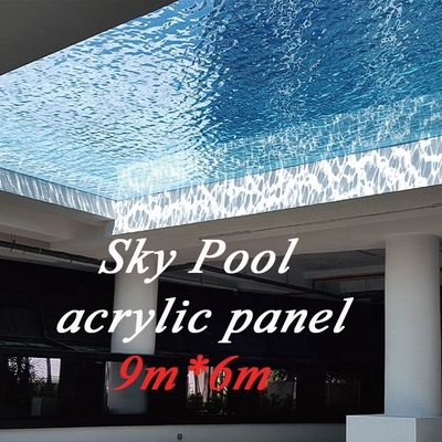 Acrylpaneel Dichtheid 1,2 g/cm3 Cascata Piscina Fuentes Piscinas Cascadas Levertyd 10 werkdagen