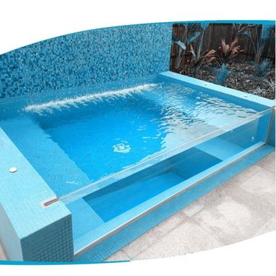 Diafaniteit Hoge lichttransmissie 93% Acryl boven de grond 8m Swim Spa zwembad