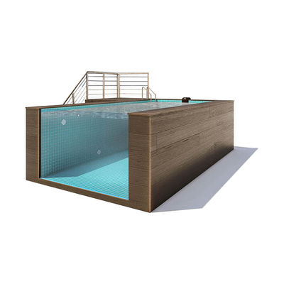 Duidelijk zwembad Venster Op de grond Plastic Ground Pool voor Custom Pool Design in de achtertuin