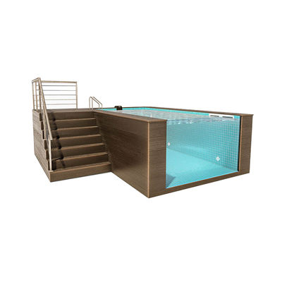 Duidelijk zwembad Venster Op de grond Plastic Ground Pool voor Custom Pool Design in de achtertuin