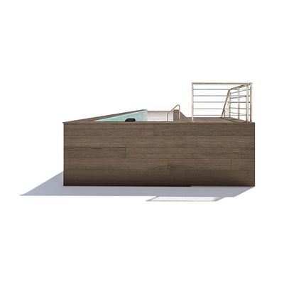 Composite Plate Steel Structure FRP Optioneel Acryl zijde panelen voor zwembad waterpark