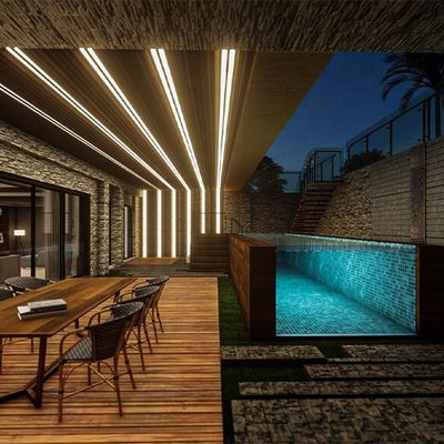 Endless Pool Container zwembad met rechthoekig glasvezel zwembad en spa