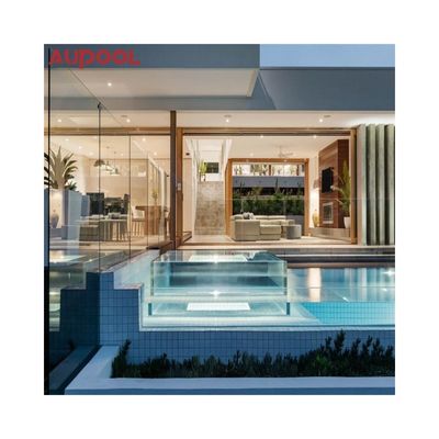 Hoog lichttransmissie rechthoekig acrylglas zwembad voor ondergrondse hotels