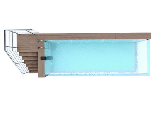 Acrylisch bovengrondframe zwembadwaterzuiveringssysteem voor modulair zwembad