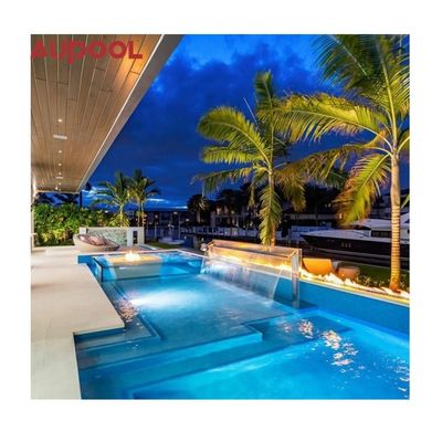 Gecast Acrylic Panel Style 8M Long In-Ground Pool Groot Draagbaar eindeloos zwembad